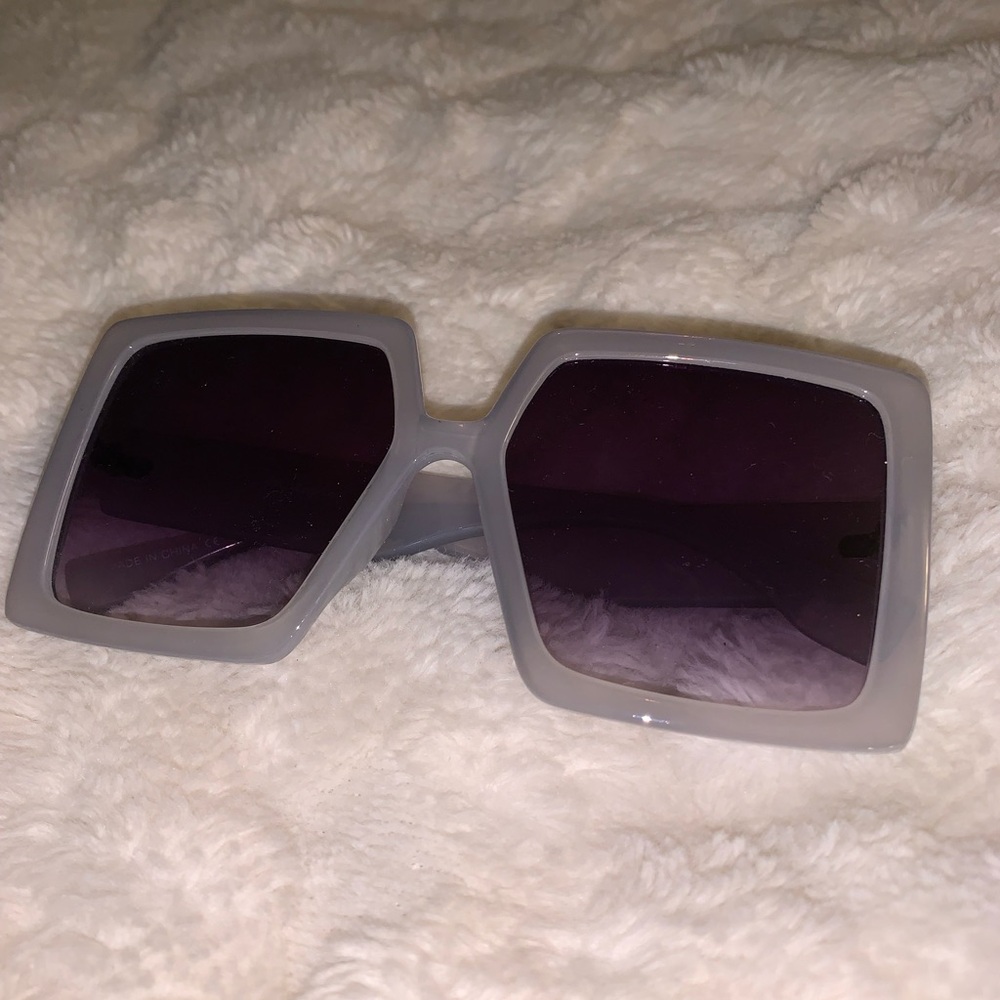 Stylish Gray Square Sunglasses by Free People